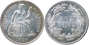 GFRC Open Set Registry - Dale Miller 1890 Seated  10C