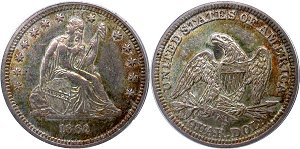 GFRC Open Set Registry - Hoosier 1862 Seated  25C