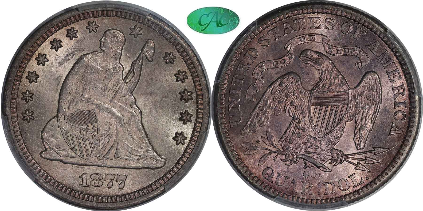 GFRC Open Set Registry - MIKE VERHULST 1877 Seated  25C