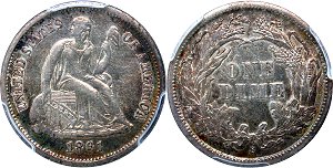 GFRC Open Set Registry - Tom Bender 1861 Seated  10C