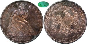 GFRC Open Set Registry - Newtown 1874 Seated  50C