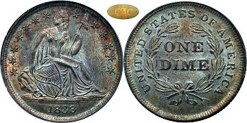 GFRC Open Set Registry - Gerry Fortin 1838 Seated No Drapery 10C