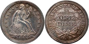 GFRC Open Set Registry - Dale Miller 1853 Seated With Arrows 10C