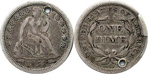 GFRC Open Set Registry - Dale Miller 1853 Seated With Arrows Unhubbed 10C