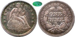 GFRC Open Set Registry - Copper Harbor 1852 Seated  10C