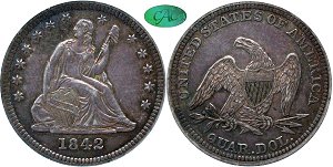 GFRC Open Set Registry - Tenafly 1842 Seated  25C