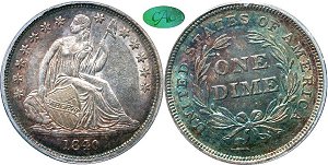 GFRC Open Set Registry - Copper Harbor 1840 Seated No Drapery 10C