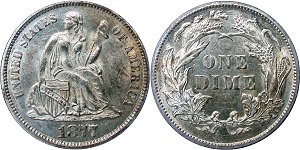 GFRC Open Set Registry - Piedmont 1877 Seated  10C