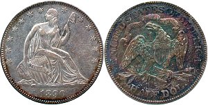 GFRC Open Set Registry - BL 1890 Seated  50C