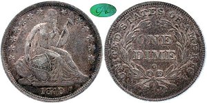 GFRC Open Set Registry - Copper Harbor 1840 Seated No Drapery 10C