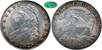 GFRC Open Set Registry - nacnud 1825 Capped Bust  50C