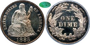 GFRC Open Set Registry - Tenafly 1885 Seated  10C