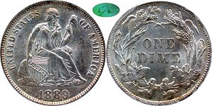 GFRC Open Set Registry - Piedmont 1889 Seated  10C