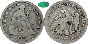 GFRC Open Set Registry - Mountain View 1860 Seated  25C