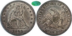 GFRC Open Set Registry - RCA 1844 Seated  25C
