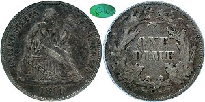 GFRC Open Set Registry - Newtown 1860 Seated  10C