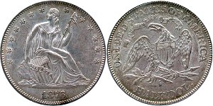 GFRC Open Set Registry - BL 1876 Seated  50C