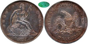 GFRC Open Set Registry - White Pine 1839-1842 Seated With Drapery 50C