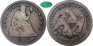 GFRC Open Set Registry - Mountain View 1857 Seated  25C