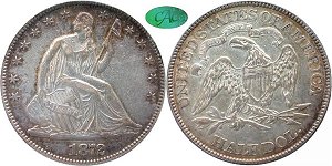 GFRC Open Set Registry - Seated Appalachians Halves 1872 Seated  50C