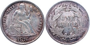 GFRC Open Set Registry - Dale Miller 1876 Seated  10C