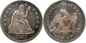 GFRC Open Set Registry - Forest Hill 1857 Seated  25C