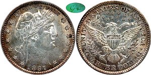 GFRC Open Set Registry - Forest Hill 1897 Barber  25C