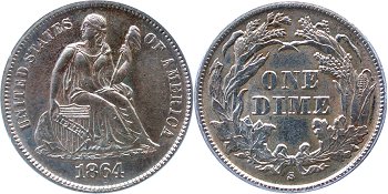 GFRC Open Set Registry - Tim Cook MD 1864 Seated  10C