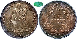 GFRC Open Set Registry - coinguy2 1860-1891 Seated Legend 10C