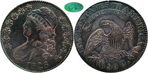 GFRC Open Set Registry - Long Island 1828 Capped Bust  50C