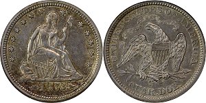 GFRC Open Set Registry - RCA 1873 Seated With Arrows 25C