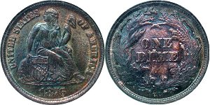 GFRC Open Set Registry - Dale Miller 1876 Seated  10C