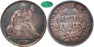 GFRC Open Set Registry - Copper Harbor 1838 Seated No Stars 10C