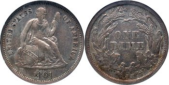 GFRC Open Set Registry - Sacandaga 1861 Seated  10C