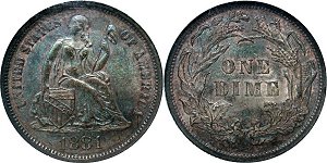 GFRC Open Set Registry - Sacandaga 1881 Seated  10C