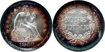 GFRC Open Set Registry - Dale Miller 1850 Seated  10C