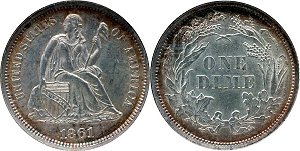 GFRC Open Set Registry - Medway 1861 Seated  10C