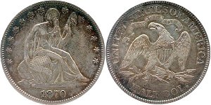 GFRC Open Set Registry - Badger Mountain 1870 Seated  50C