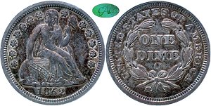 GFRC Open Set Registry - Newtown 1852 Seated  10C