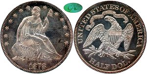 GFRC Open Set Registry - West Coast 1878 Seated  50C