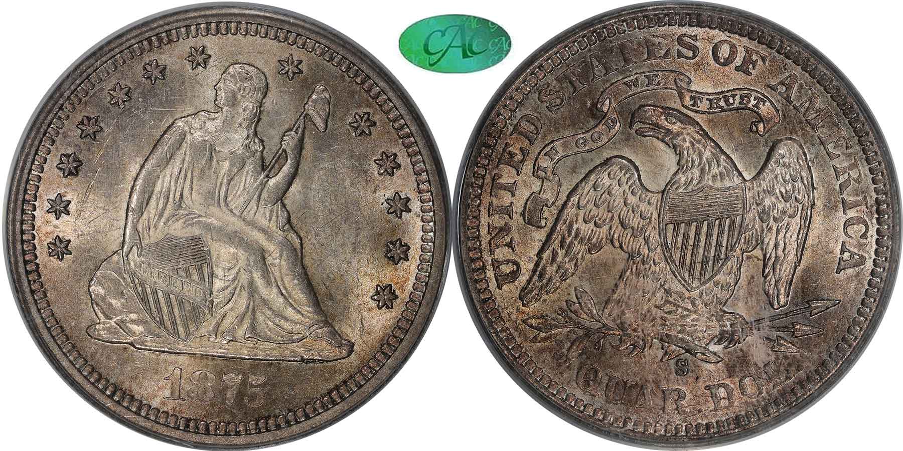 GFRC Open Set Registry - Hoosier 1875 Seated  25C