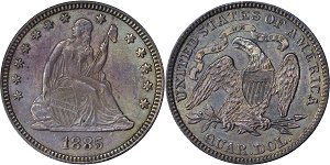 GFRC Open Set Registry - RCA 1885 Seated  25C