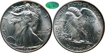 GFRC Open Set Registry - Alexandria 1916-1947 Walking Liberty  50C