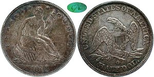 GFRC Open Set Registry - Oregon Beaver 1843 Seated  50C