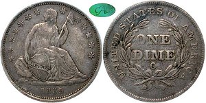 GFRC Open Set Registry - Tenafly 1839 Seated No Drapery 10C