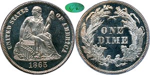 GFRC Open Set Registry - Copper Harbor 1865 Seated  10C