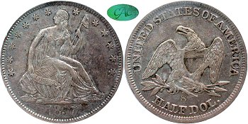 GFRC Open Set Registry - Newtown 1857 Seated  50C