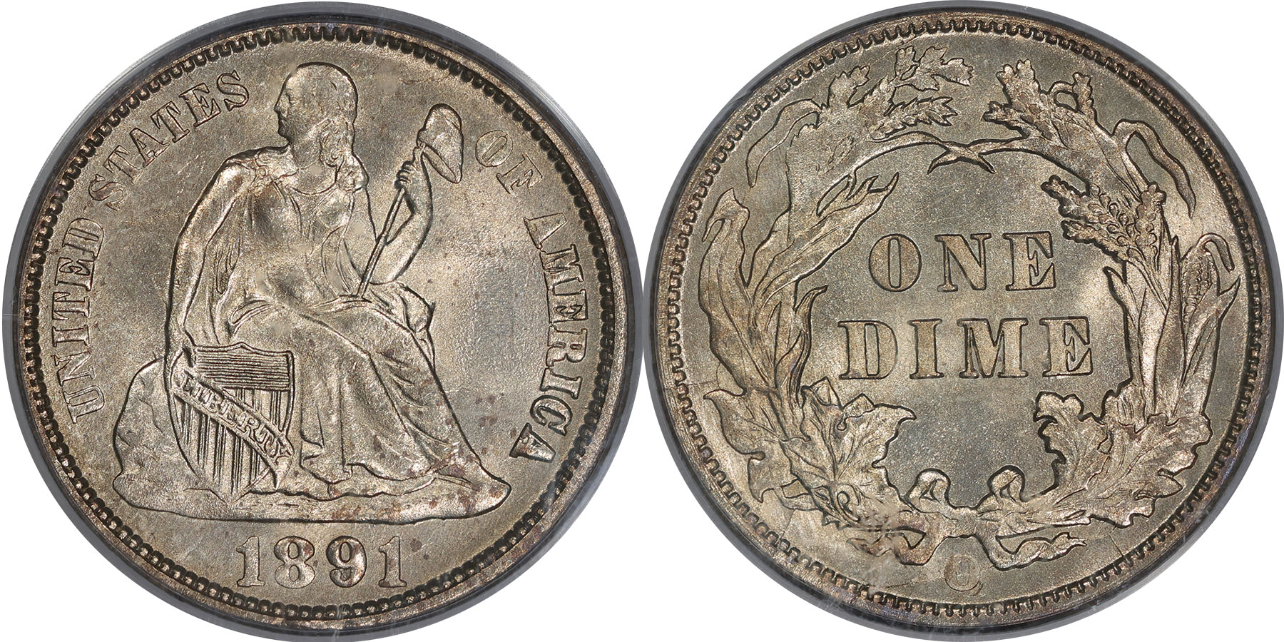 Seated 10C 1891O