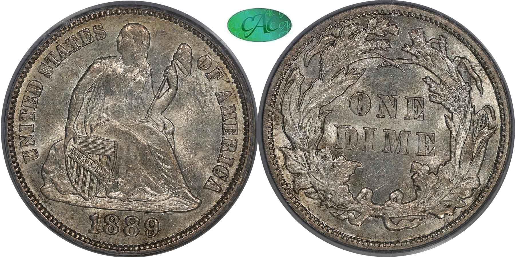 GFRC Open Set Registry - Tenafly 1889 Seated  10C
