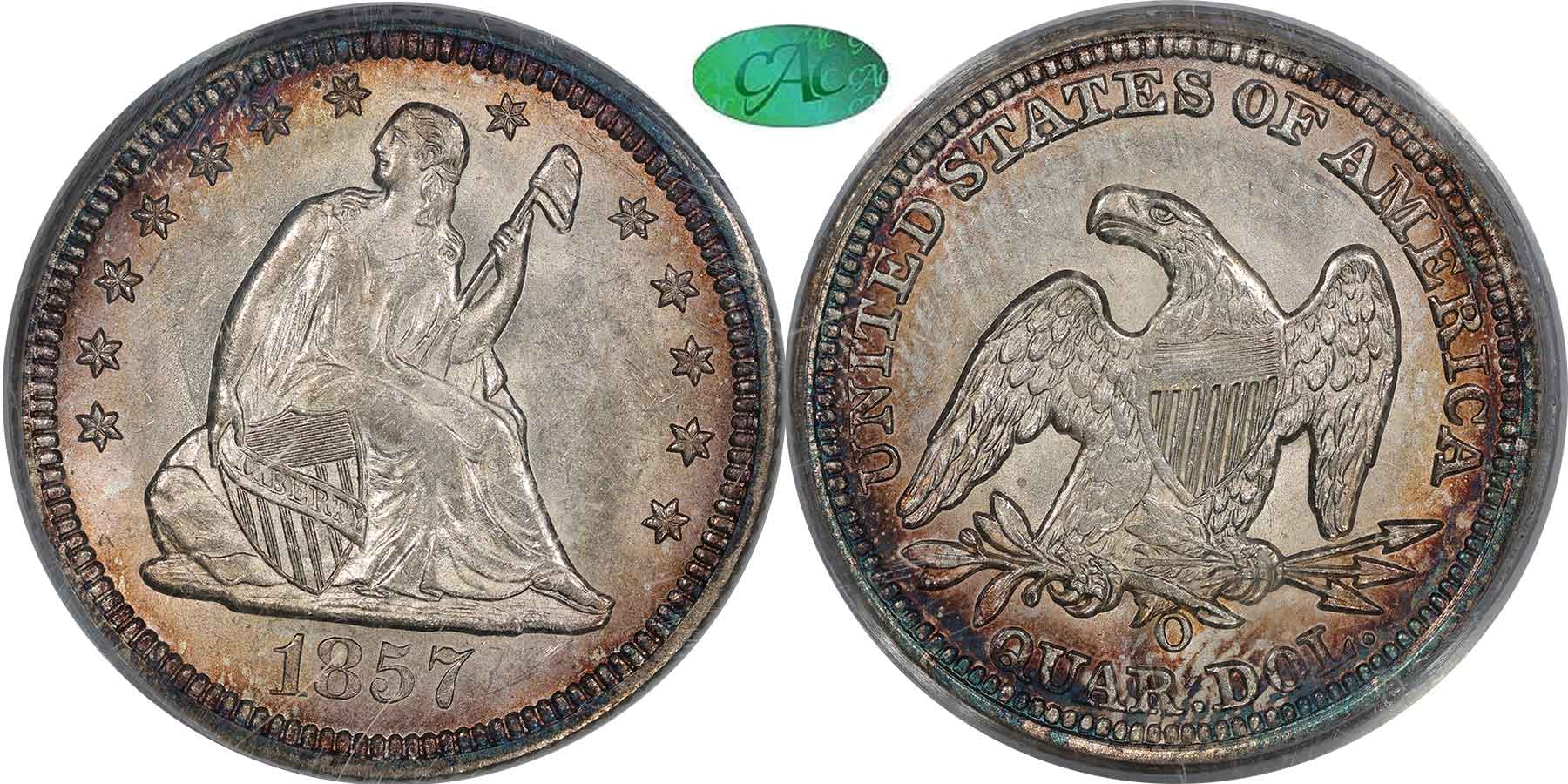 GFRC Open Set Registry - MIKE VERHULST 1857 Seated  25C